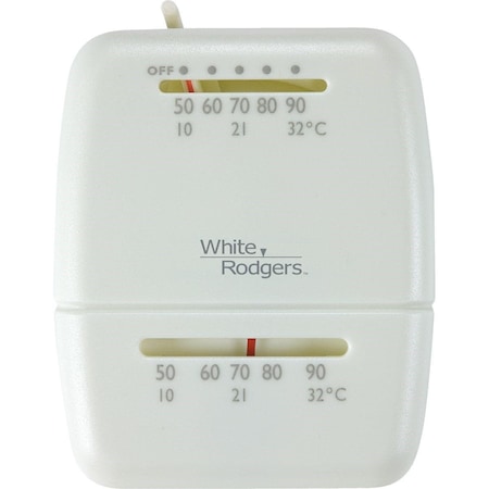 White Rodgers 24V Off-White Mechanical Thermostat M30